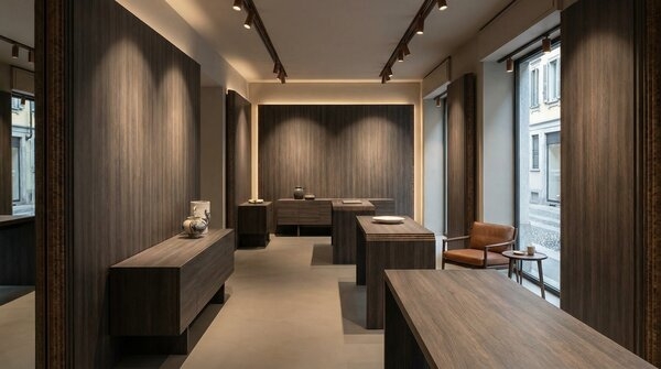 Custom machined compact HPL panels for wall and partition applications