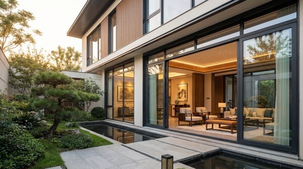 Energy windows and doors in residential project